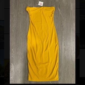 Bodycon Yellow Mini Dress